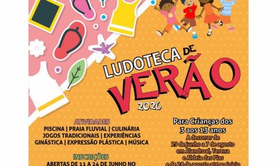Ludoteca de Verão 
 Para crianças dos 3 aos 13 anos
 a decorrer de 29 de junho …