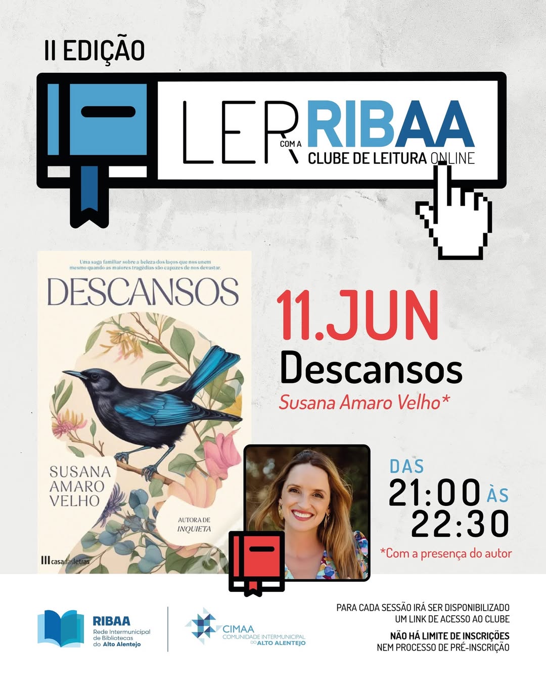 II EDIÇÃO DO CLUBE DE LEITURA ONLINE: ‘A LER COM A RIBAA’

 Descansos

 Com a pr…