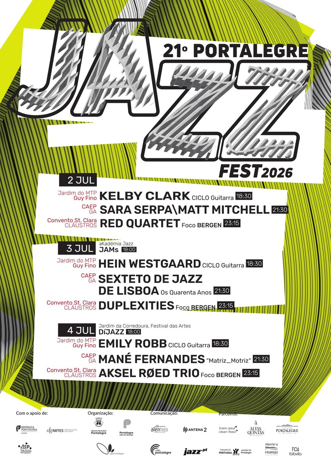 21º Portalegre Jazzfest regressa, de 2 a 4 de julho

O 21º Portalegre Jazzfest, …