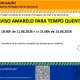 Aviso Amarelo – Tempo quente 
 Entre as 18h30 de dia 11/06 e as 21h00 de dia 13/…