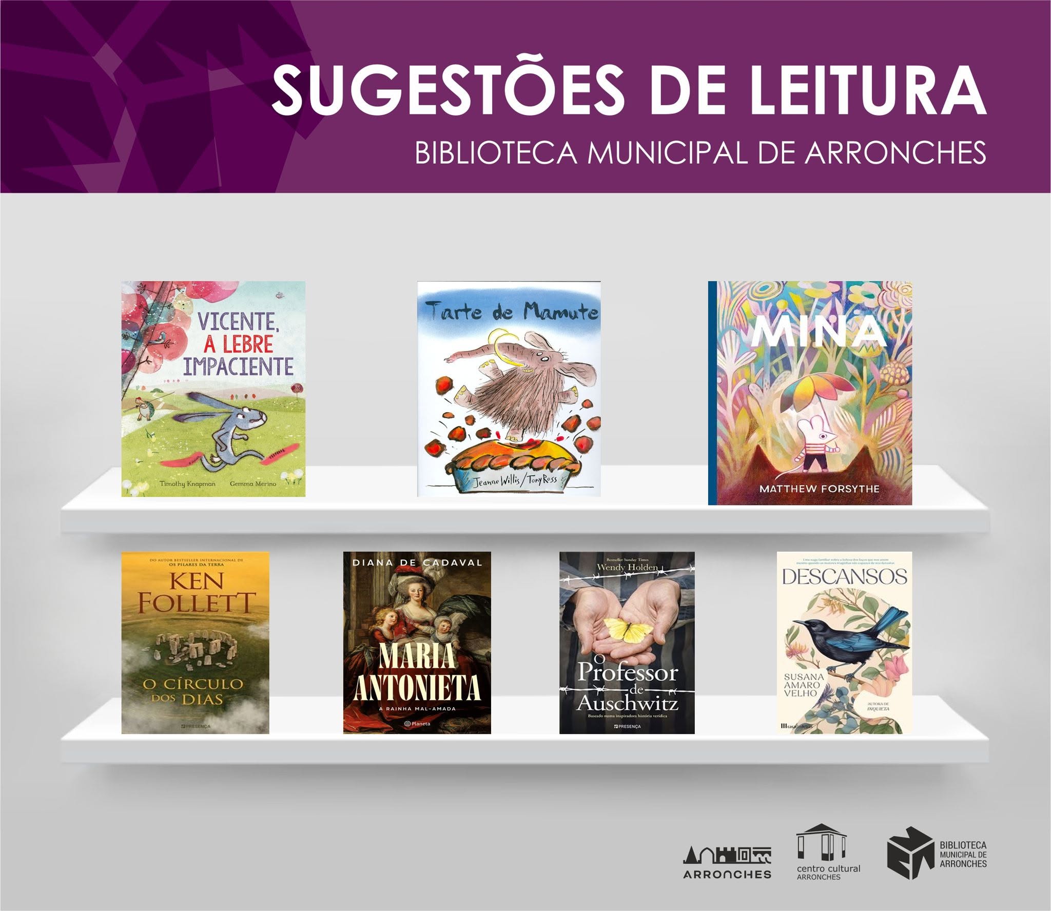 BIBLIOTECA MUNICIPAL DE ARRONCHES | SUGESTÕES DE LEITURA

Neste mês de junho, es…
