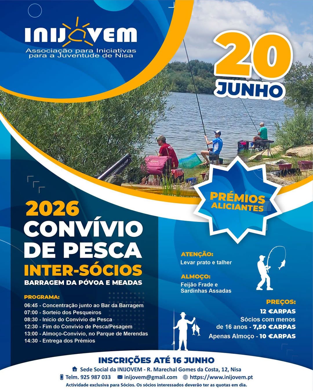 𝑴𝒖𝒏𝒊𝒄𝒊́𝒑𝒊𝒐 𝒅𝒆 𝑵𝒊𝒔𝒂 𝒂𝒑𝒐𝒊𝒂! 

 Convívio de Pesca Inter-Sócios 2026
 20 de junho | …