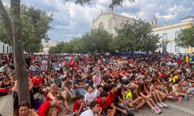 Casa cheia na Fanzone de Évora no apoio a Portugal…