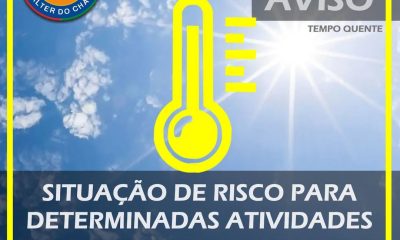 ATENÇÃO  
 
AVISO  METEOROLÓGICO – AMARELO

– Aviso Meteorológico Amarelo para T…