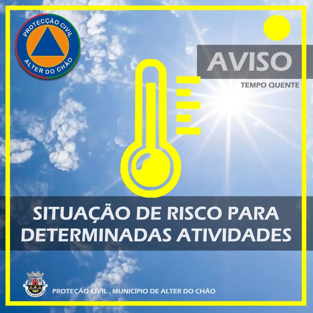ATENÇÃO  
 
AVISO  METEOROLÓGICO – AMARELO

– Aviso Meteorológico Amarelo para T…