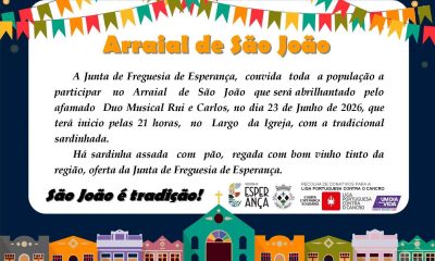 DIVULGAÇÃO

ARRAIAL DE SÃO JOÃO

Dia 23 de junho (terça-feira), a partir das 21H…
