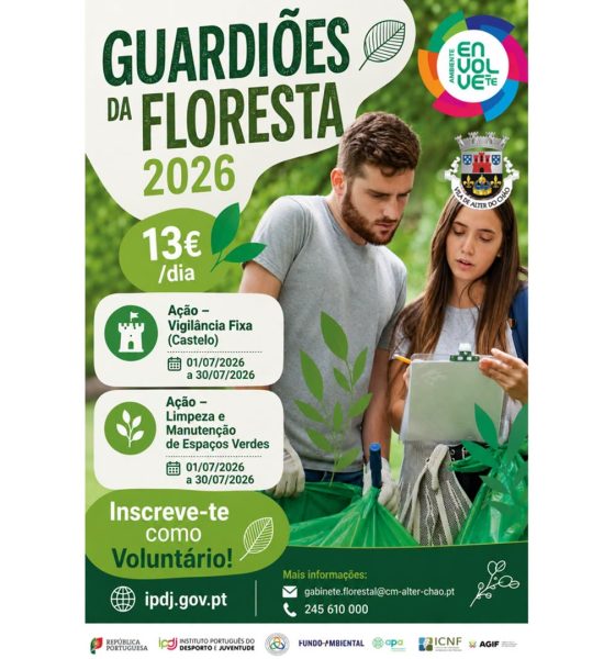 𝗩𝗼𝗹𝘂𝗻𝘁𝗮𝗿𝗶𝗮𝗱𝗼 𝗝𝗼𝘃𝗲𝗺 𝗽𝗮𝗿𝗮 𝗮 𝗡𝗮𝘁𝘂𝗿𝗲𝘇𝗮 𝗲 𝗙𝗹𝗼𝗿𝗲𝘀𝘁𝗮𝘀 – 𝗚𝘂𝗮𝗿𝗱𝗶𝗼̃𝗲𝘀 𝗱𝗮 𝗙𝗹𝗼𝗿𝗲𝘀𝘁𝗮 𝟮𝟬𝟮𝟲.
E…