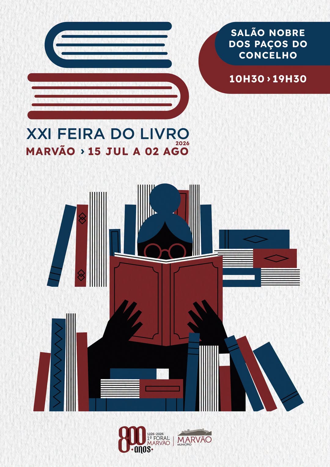 XXI Feira do Livro de Marvão 
 Salão Nobre dos Paços do Concelho
 15 de julho a…