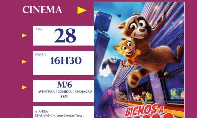 CINE ALTER
 28 JUNHO 

BICHOS E BORDO VP
Cineteatro de Alter do Chão – 16H30

…