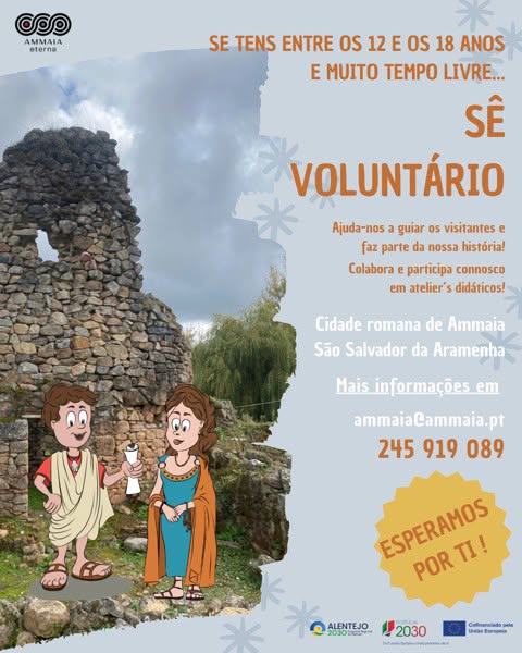 Tens entre 12 e 18 anos e interessas-te pela cultura romana? 

Inscreve-te como…