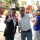 O Presidente da Câmara Municipal de Évora, Carlos Zorrinho, acompanhado pela che…