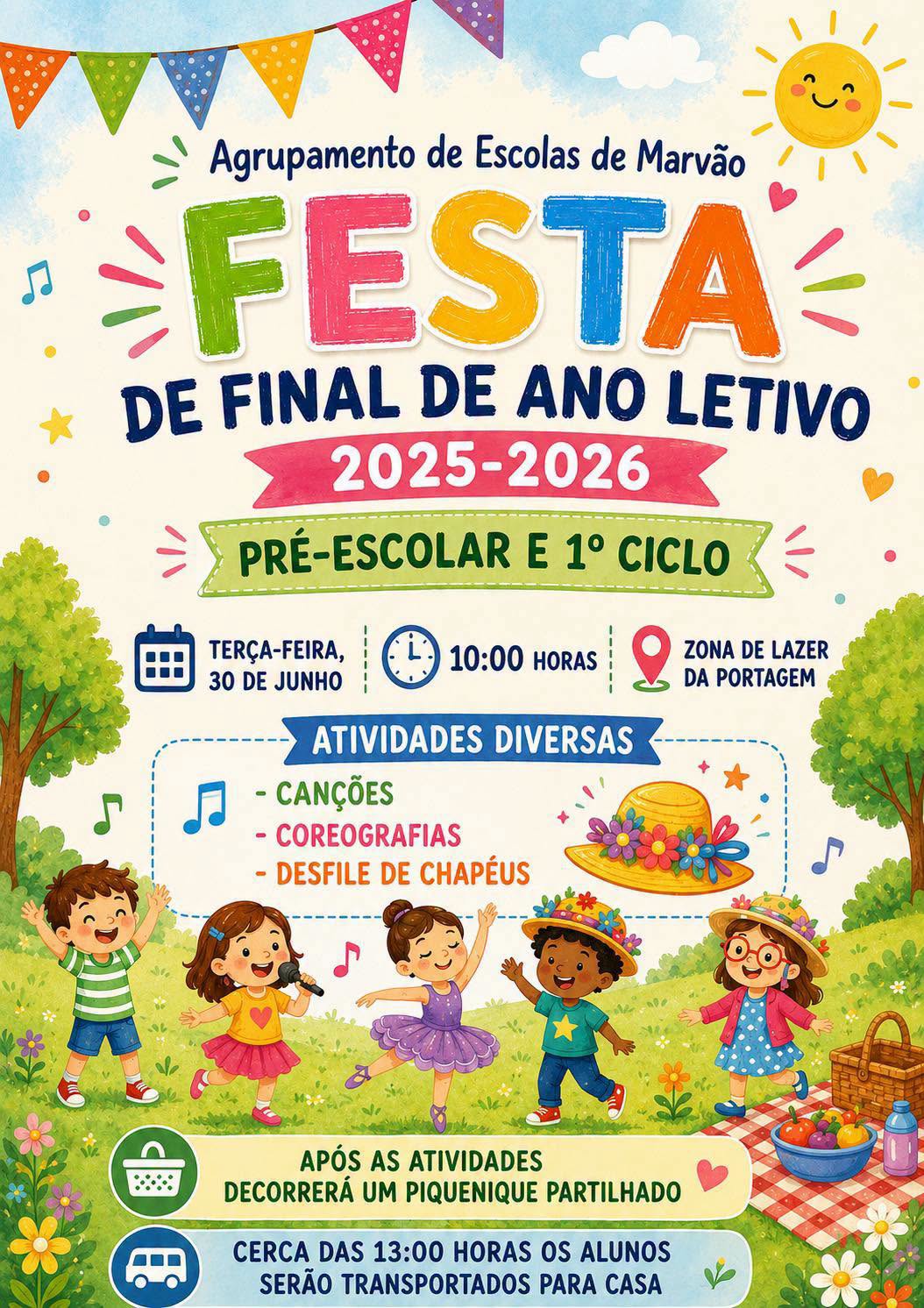 O Agrupamento de Escolas de Marvão celebra, esta terça-feira, dia 30 de junho, …