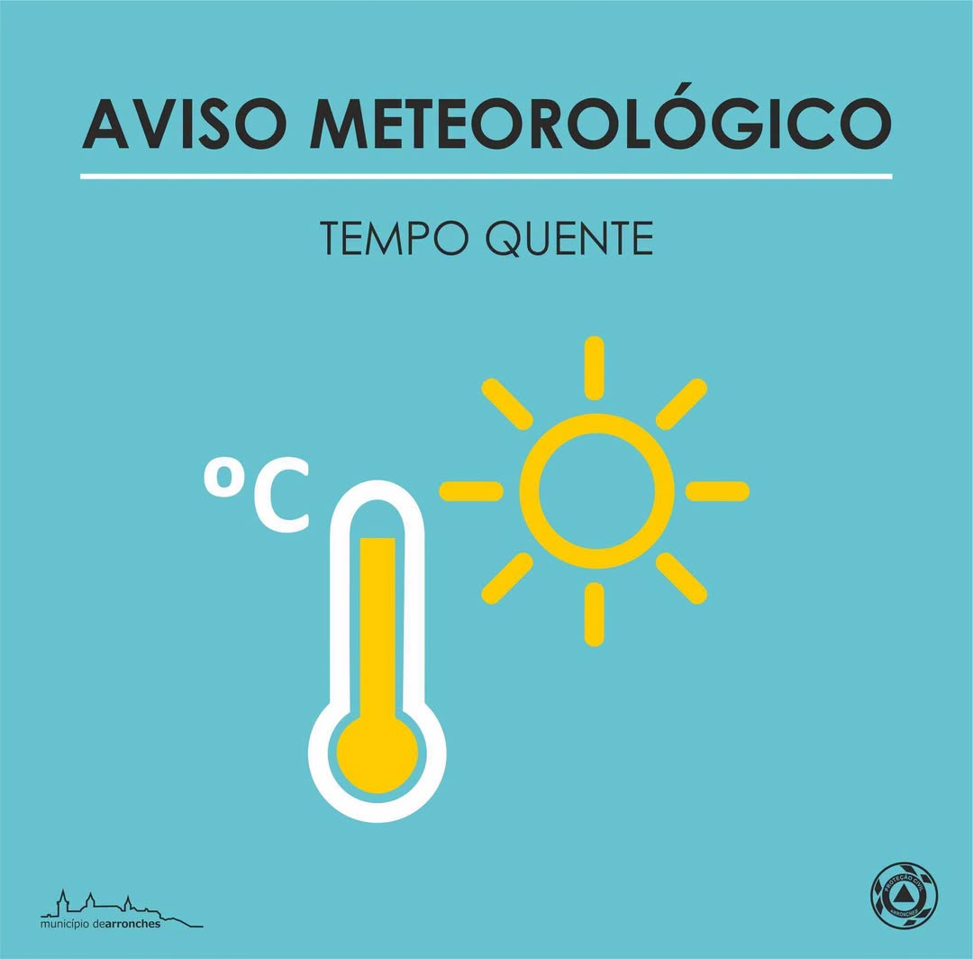AVISO METEOROLÓGICO – ALERTA AMARELO

TEMPO QUENTE

Conforme comunicado pela Aut…