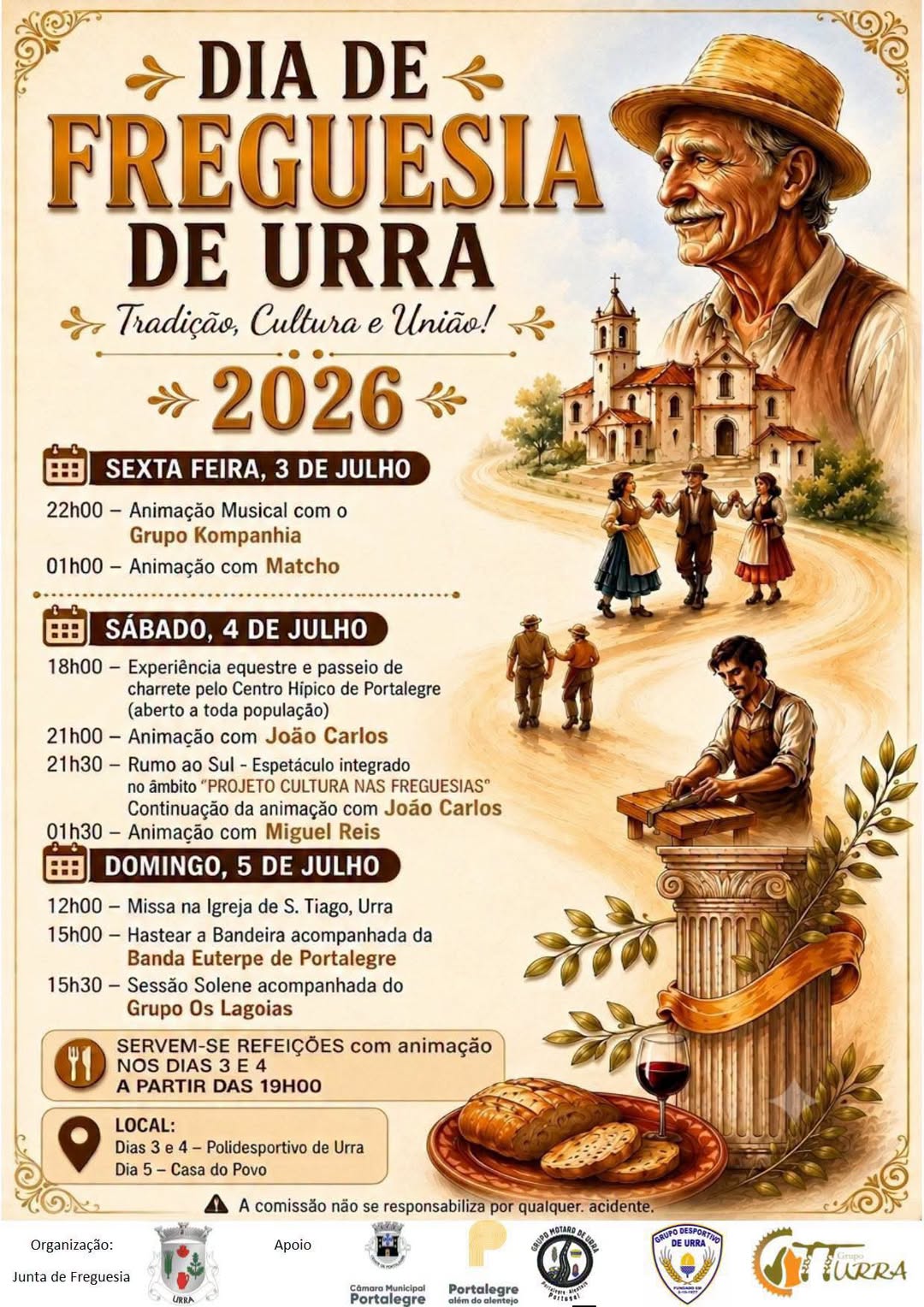 DIVULGAÇÃO DE ATIVIDADES A DECORRER NO CONCELHO 
Com o apoio do Município de Po…