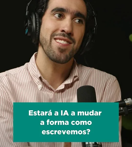 A inteligência artificial está a mudar não só a forma como escrevemos, mas també…