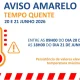 AVISO AMARELO | TEMPO QUENTE | 20 A 21 JUNHO 
 Entre as 9h00 do dia 20 de Junho…