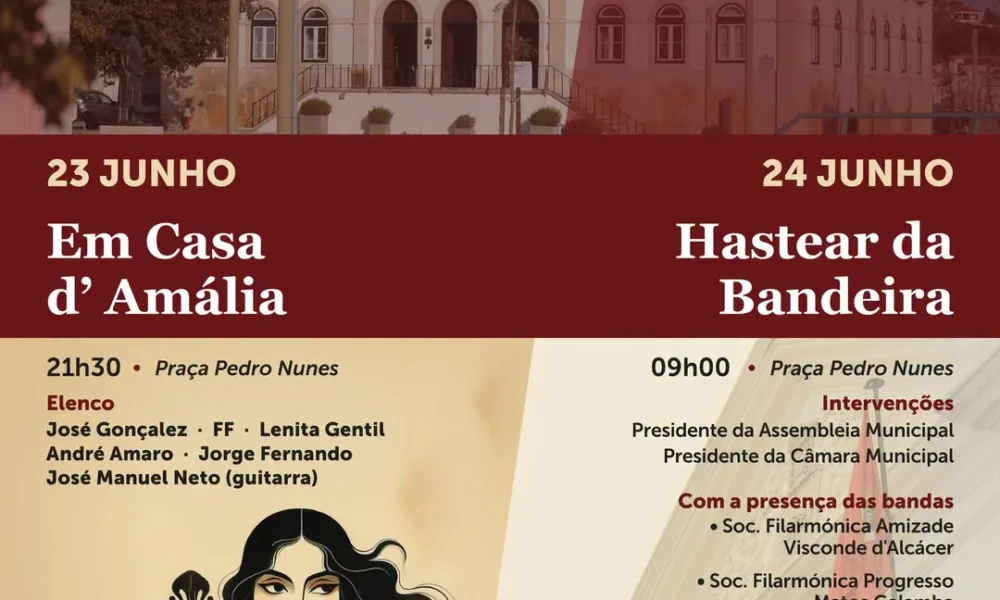 Alcácer do Sal assinala Dia do Concelho com figuras do Fado e cerimónia solene

…