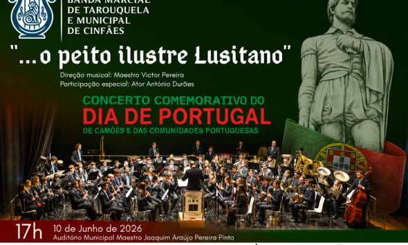 Banda Marcial de Tarouquela assinala Dia de Portugal com concerto temático em Cinfães