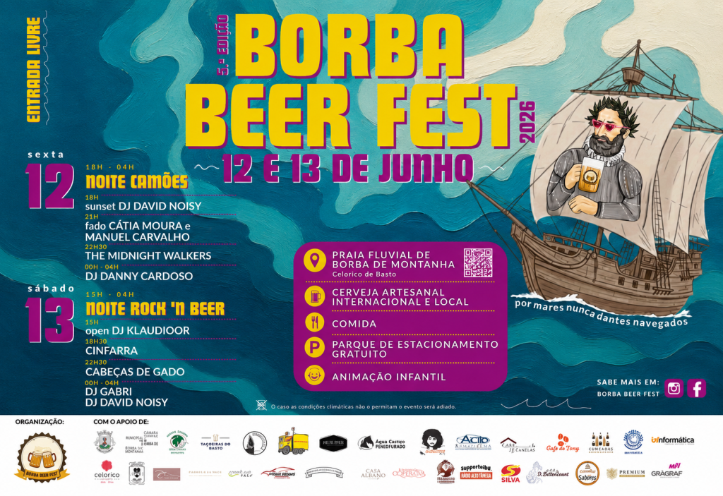 Borba Beer Fest regressa a Celorico de Basto com dois dias de música, cerveja artesanal e animação