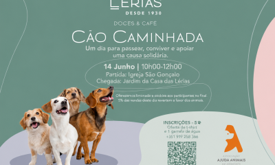 Cãominhada solidária leva participantes pelas ruas de Amarante para apoiar animais abandonados