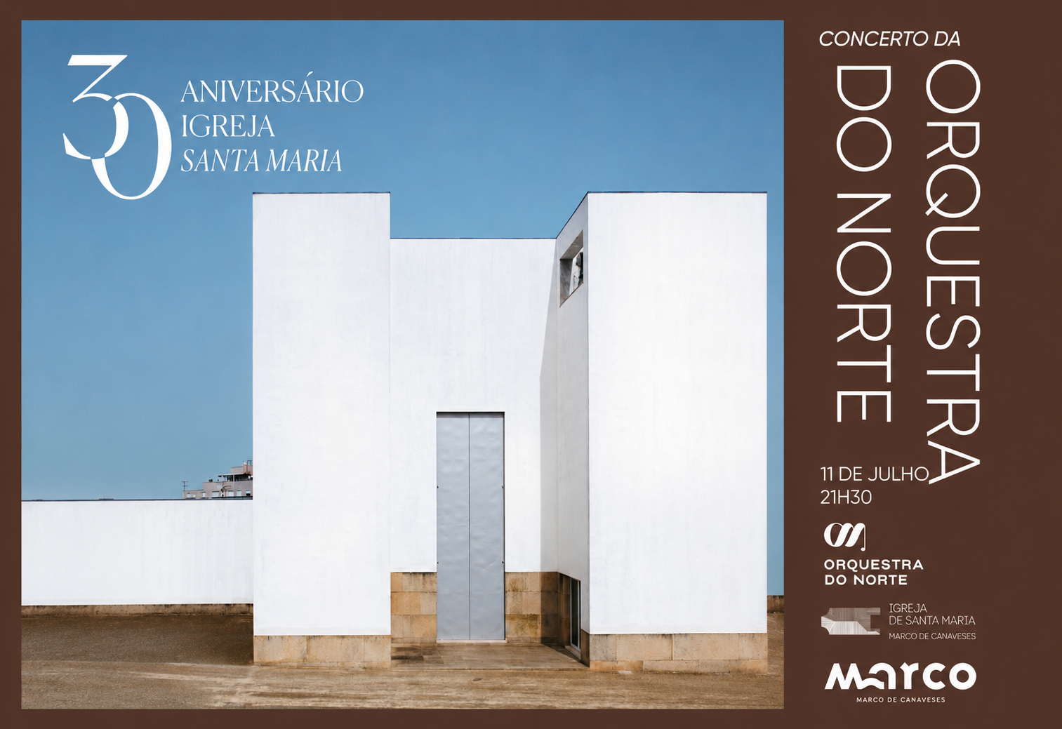 Concerto da Orquestra do Norte assinala 30 anos da Igreja de Santa Maria com repertório inspirado na “Ave Maria”