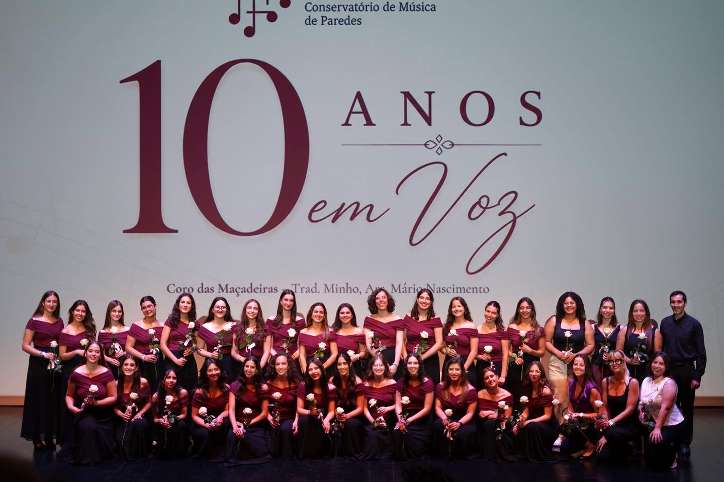 Coro Feminino do Conservatório de Música de Paredes celebra 10 anos com concerto emotivo no Centro Cultural