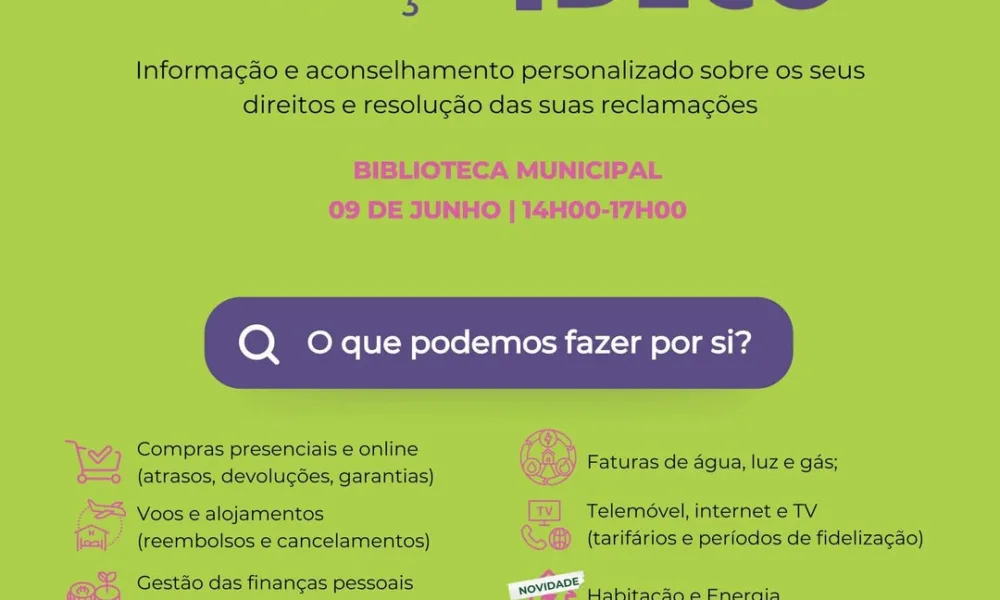 DECO presta atendimento jurídico em Alcácer do Sal

A Câmara Municipal de Alcác…