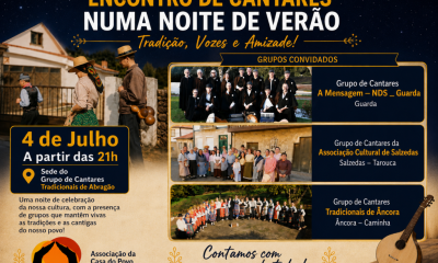 Encontro de cantares leva tradição e vozes de várias regiões a Abragão numa noite de verão
