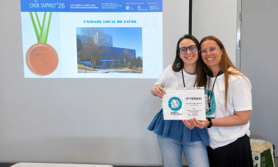 Enfermeiras da ULSTS conquistam 3.º prémio nas Olimpíadas de Enfermagem do Centro Materno Infantil do Norte
