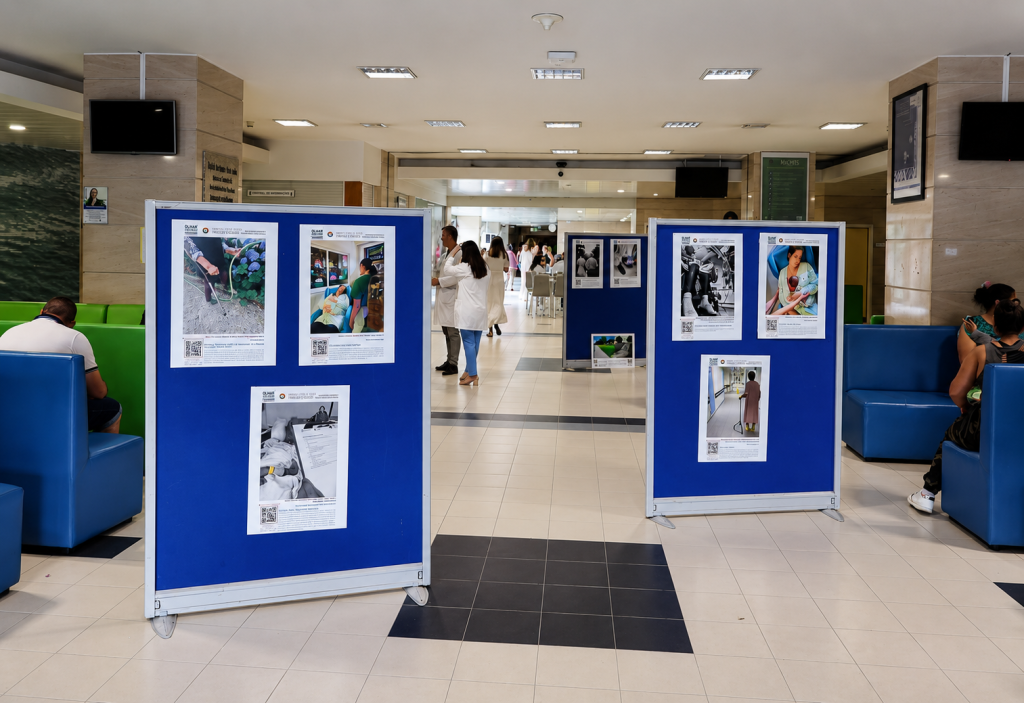 Exposição fotográfica destaca prevenção de quedas no Hospital Padre Américo