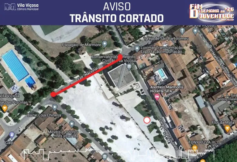 FIM DE SEMANA DA JUVENTUDE 2026
CIRCULAÇÃO AUTOMÓVEL CONDICIONADA | 26 E 27 JUNH…