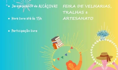 “Feira de Velharias, Tralhas e Artesanato” | 21 de junho | até às 15h00 | Jardim…
