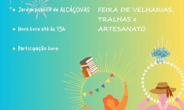 “Feira de Velharias, Tralhas e Artesanato” | 21 de junho | até às 15h00 | Jardim…