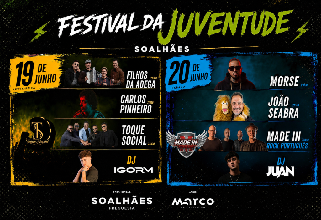 Festival da Juventude leva dois dias de música e animação a Soalhães