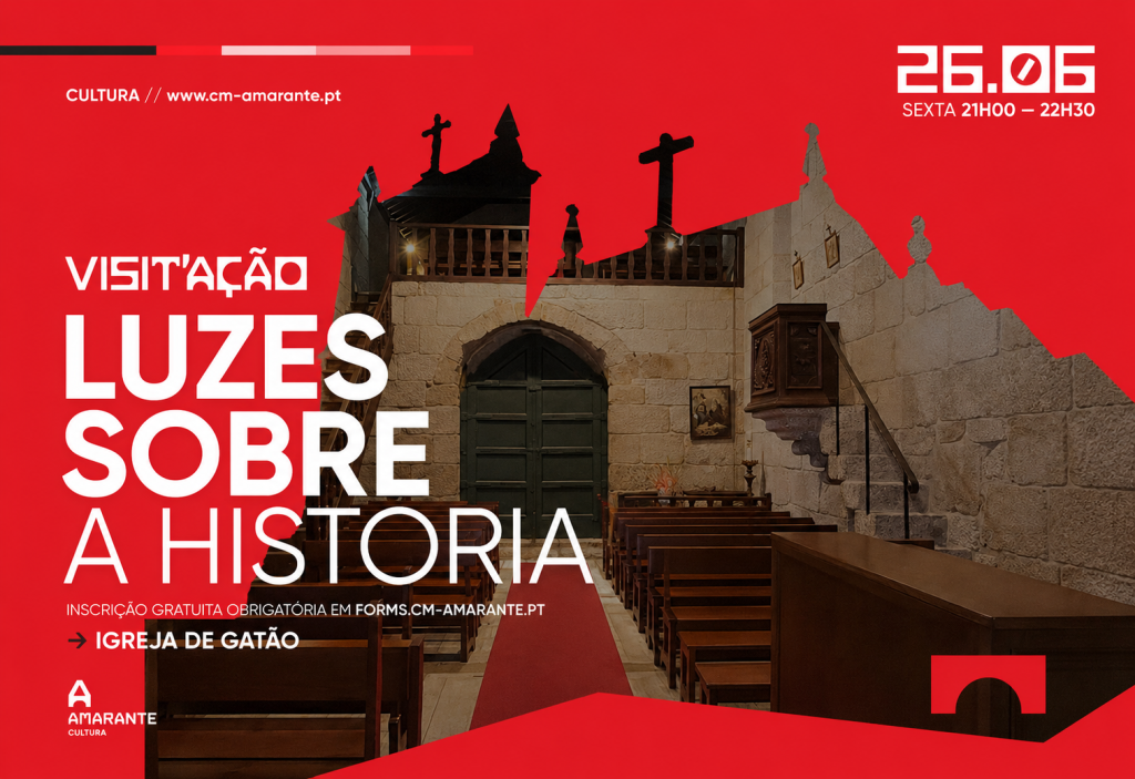 Frescos da Igreja de Gatão revelam séculos de arte em visita noturna guiada
