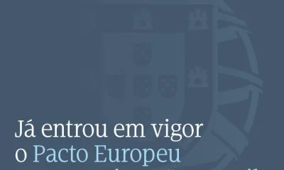 Já entrou em vigor o Pacto Europeu para as Migrações e Asilo. 

A União Europeia…