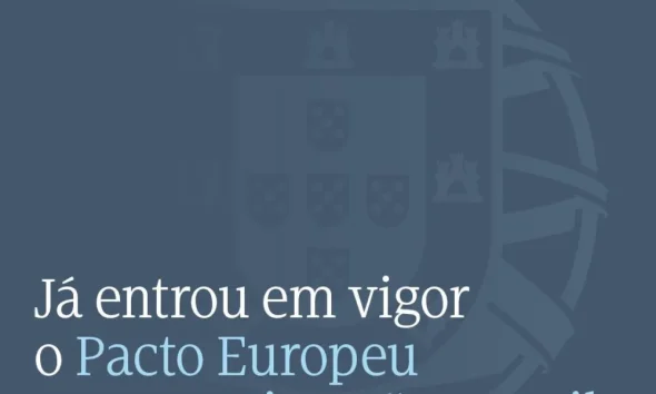Já entrou em vigor o Pacto Europeu para as Migrações e Asilo. 

A União Europeia…