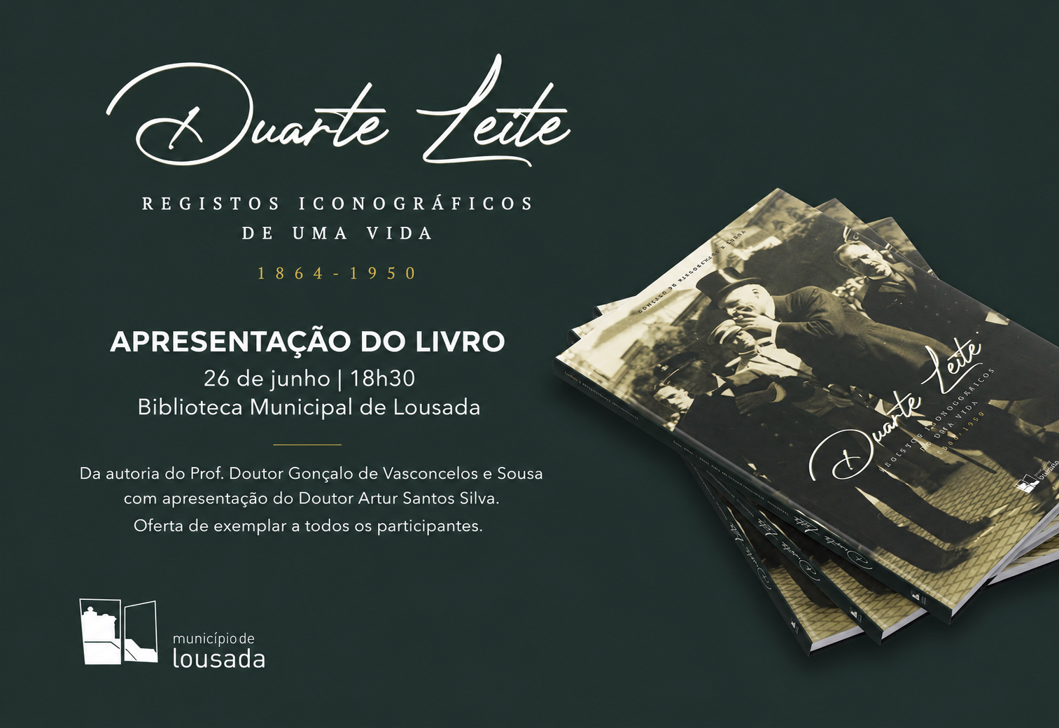 Lousada recebe apresentação do livro sobre a vida e legado de Duarte Leite