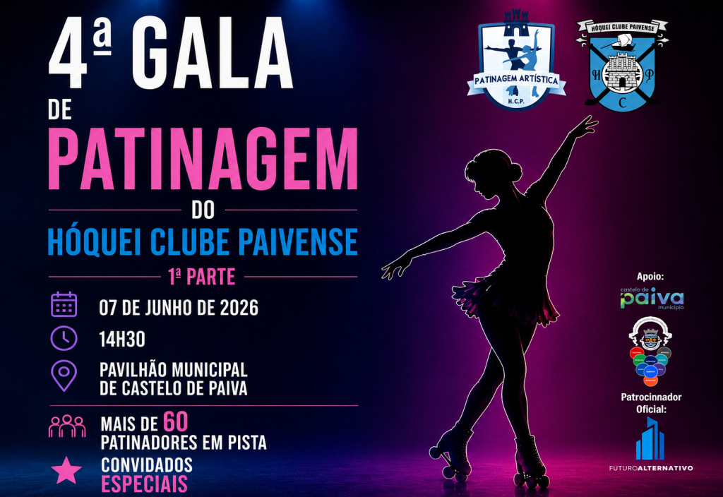 Mais de 60 atletas sobem à pista na 4.ª Gala de Patinagem do Hóquei Clube Paivense