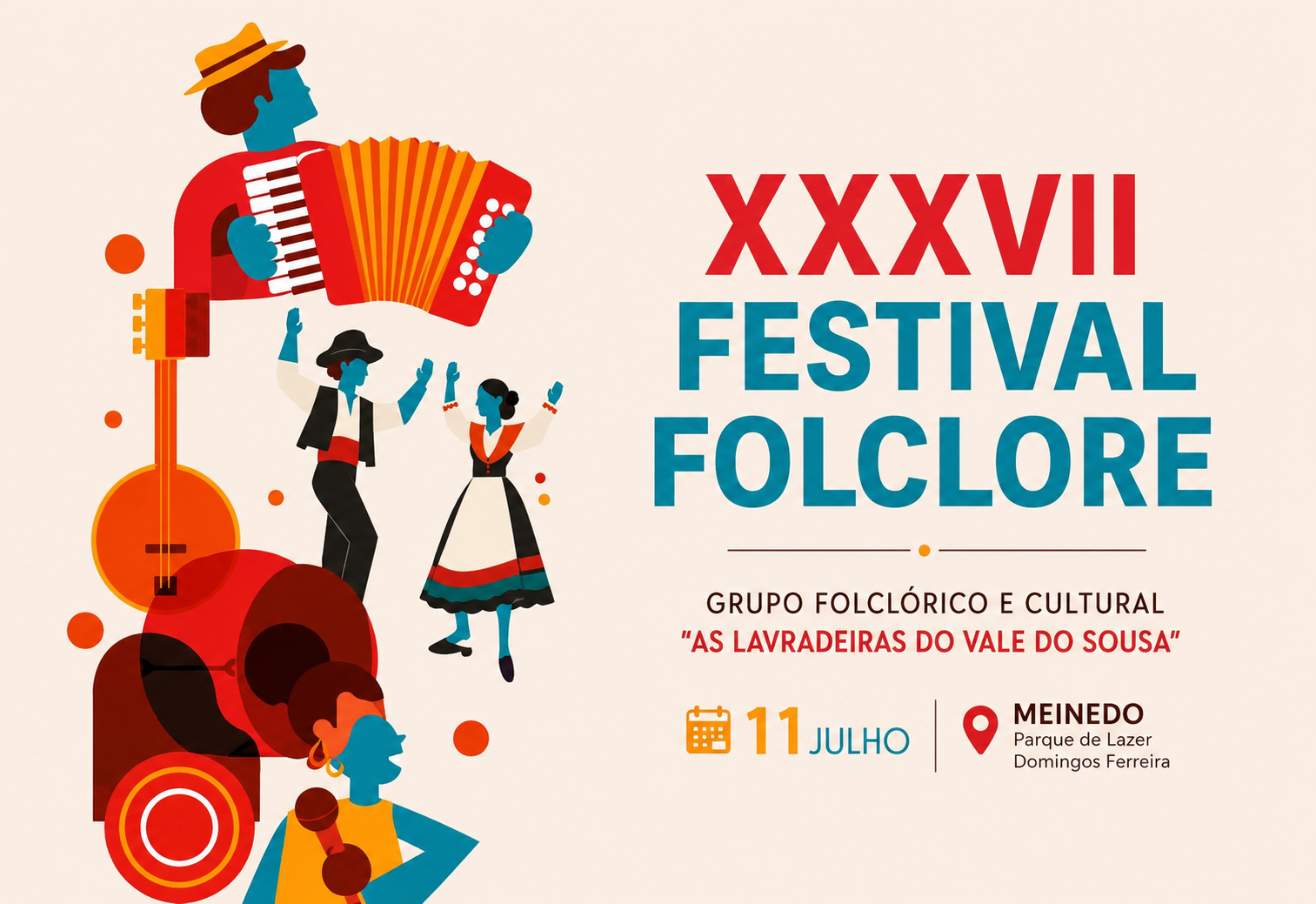 Meinedo recebe grupos de três regiões no XXXVII Festival de Folclore