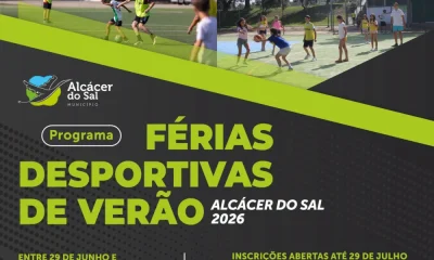 Município de Alcácer do Sal prepara “Férias Desportivas de Verão 2026”

A Câmara…
