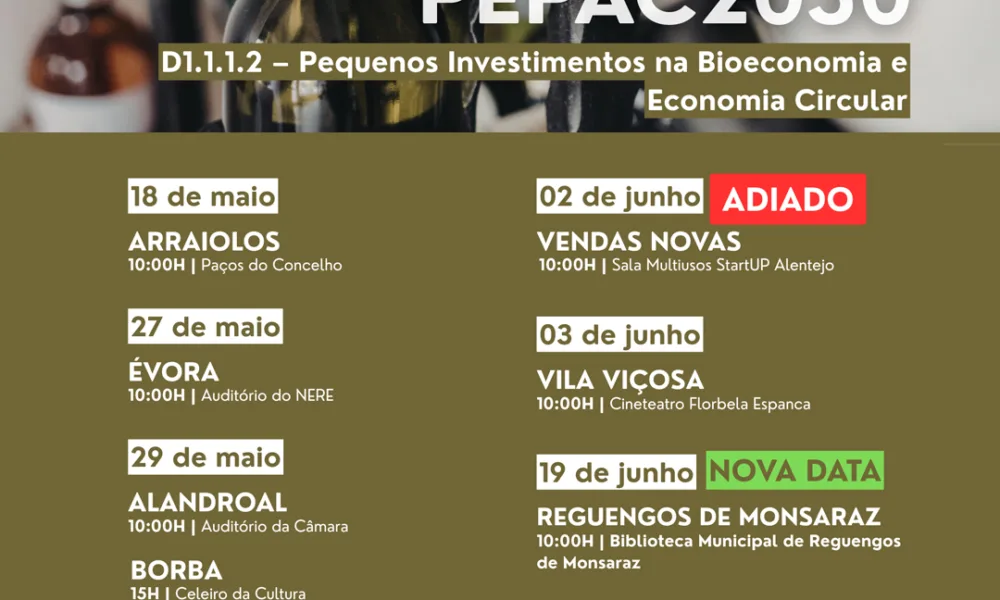 :: NOVA DATA – 19 de junho :: 

Bioeconomia | Apoios ao Investimento: Sessão em …