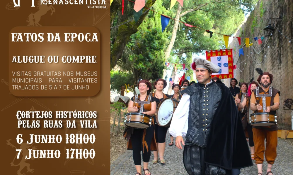 NOVIDADE | V FEIRA DE INSPIRAÇÃO RENASCENTISTA | FATOS (ALUGUER OU COMPRA) 

O …