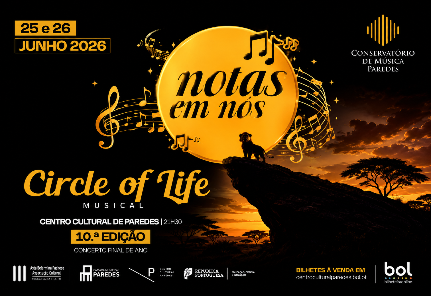 “Notas em Nós” celebra uma década com estreia do musical inspirado em O Rei Leão