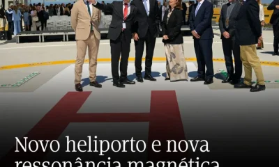 O Primeiro-Ministro inaugurou hoje o novo heliporto e a nova ressonância magnéti…