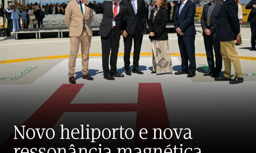 O Primeiro-Ministro inaugurou hoje o novo heliporto e a nova ressonância magnéti…