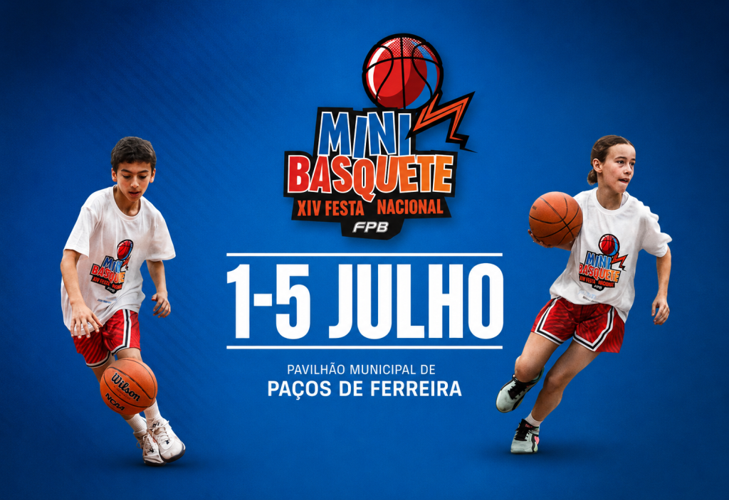 Paços de Ferreira recebe cerca de 800 participantes na XIV Festa Nacional do Minibasquete
