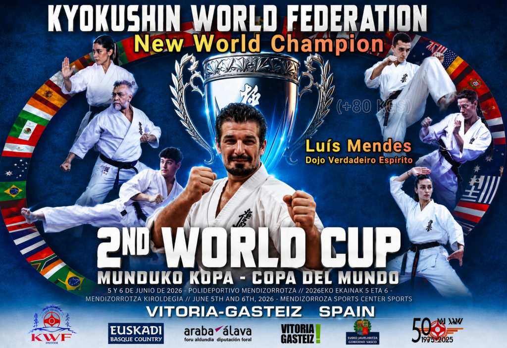 Paredense Luís Mendes conquista título mundial de Karaté Kyokushin em Espanha