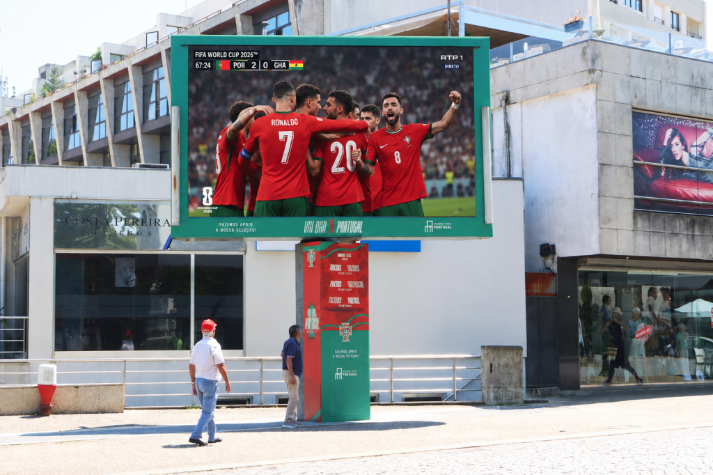 Paredes transmite jogos de Portugal no Mundial 2026 em ecrã gigante no Parque José Guilherme