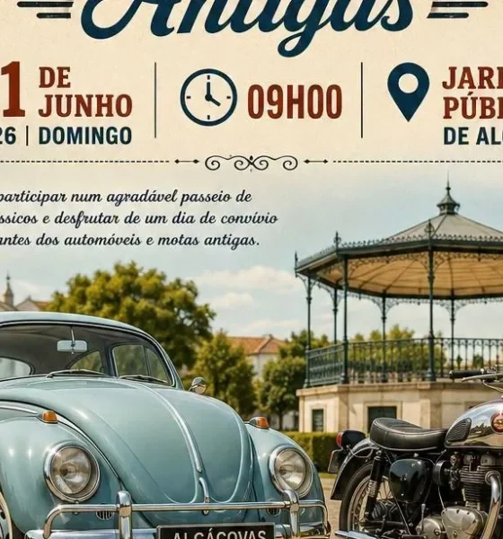 Passeio de Carros e Motas Antigas | 21 de junho | 9h00 | Jardim Público de Alcáç…